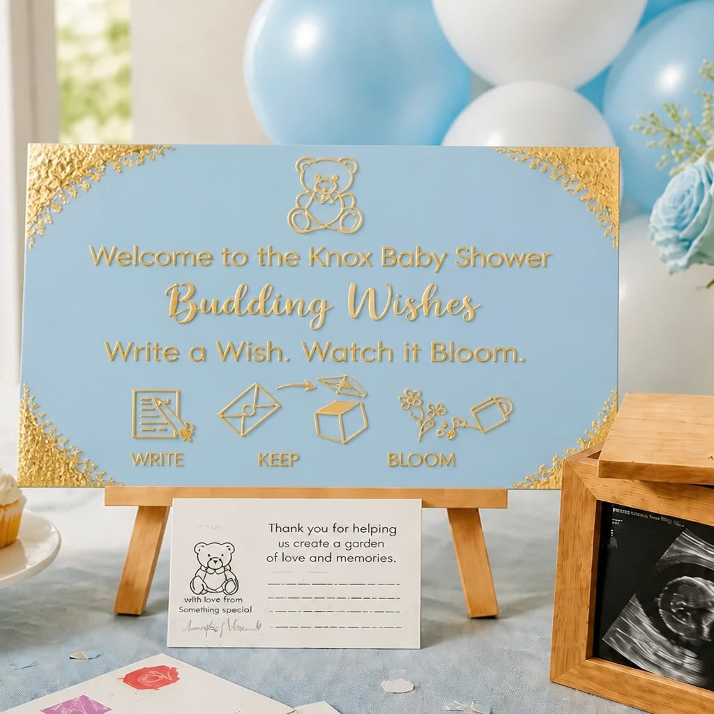 Deluxe Package – Personalised Baby Shower Gift Set | Budding Wishes